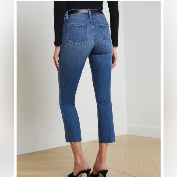 L’Agence Sada  Slim leg Cropped Jeans 29 - Picture 2 of 8